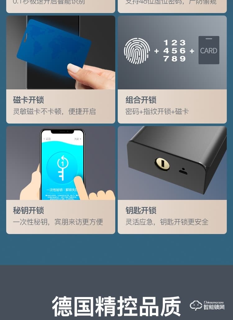 典匠智能锁 D6032家用防盗门滑盖智能锁电子锁密码锁